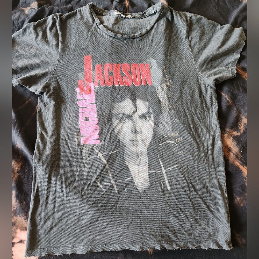 junk food Michael Jackson Bad tour tee